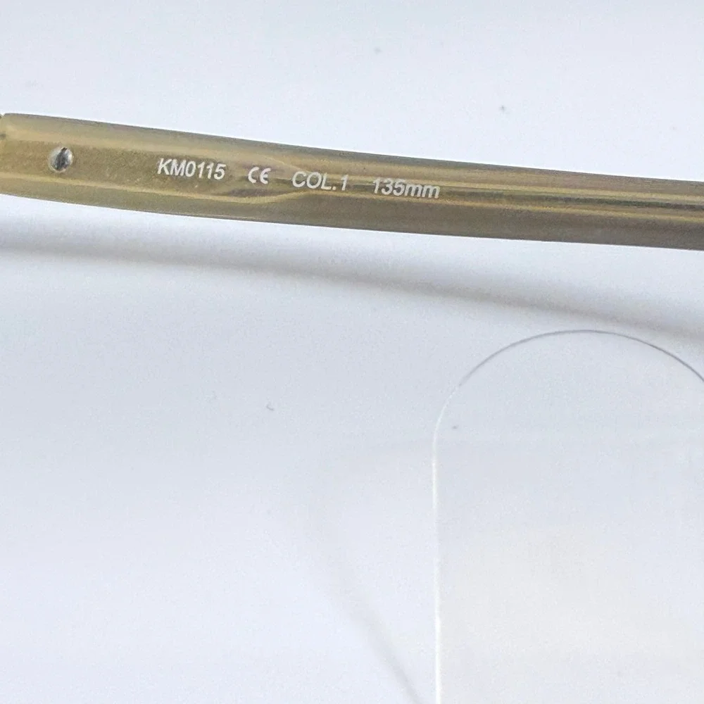 Karen Millen KM0115 Olive Green Brown Rectangular Eyeglass Frames 52-15-135